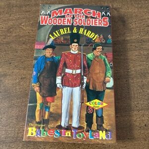 Laurel & Hardy March Of The Wooden Soldiers VHS 1991 Babes In Toyland Cl